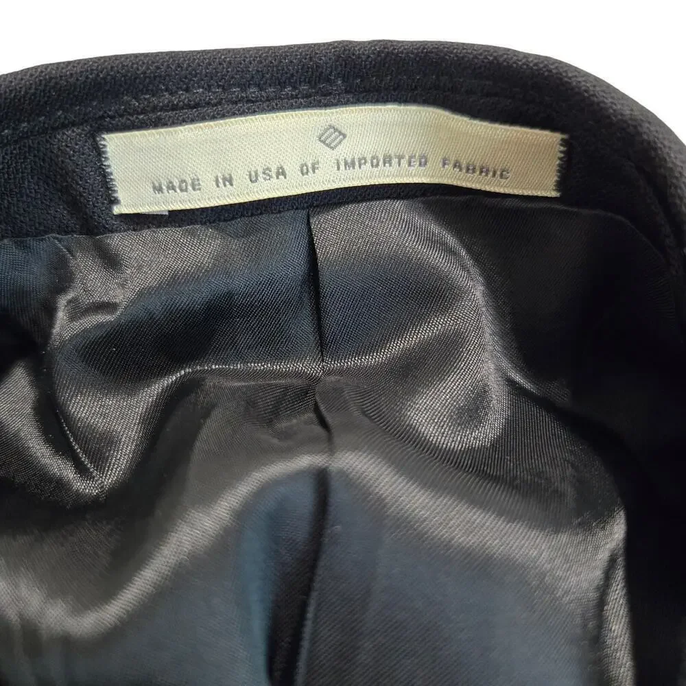 Joseph Abboud 100% Wool Black 3-button Blazer Sports Coat Made in USA Sz 38R